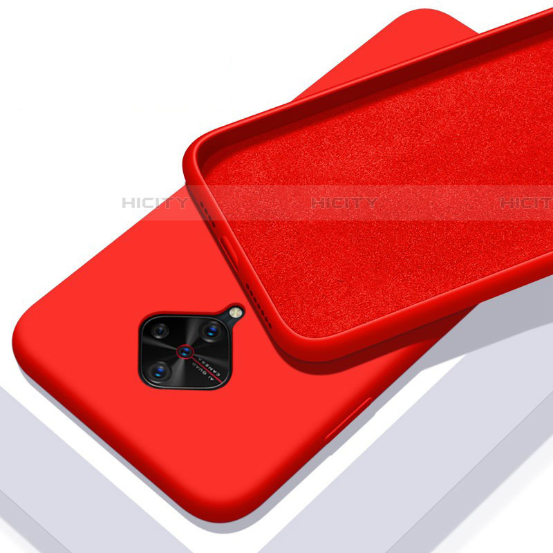 Coque Ultra Fine Silicone Souple 360 Degres Housse Etui S01 pour Vivo S1 Pro Rouge Plus