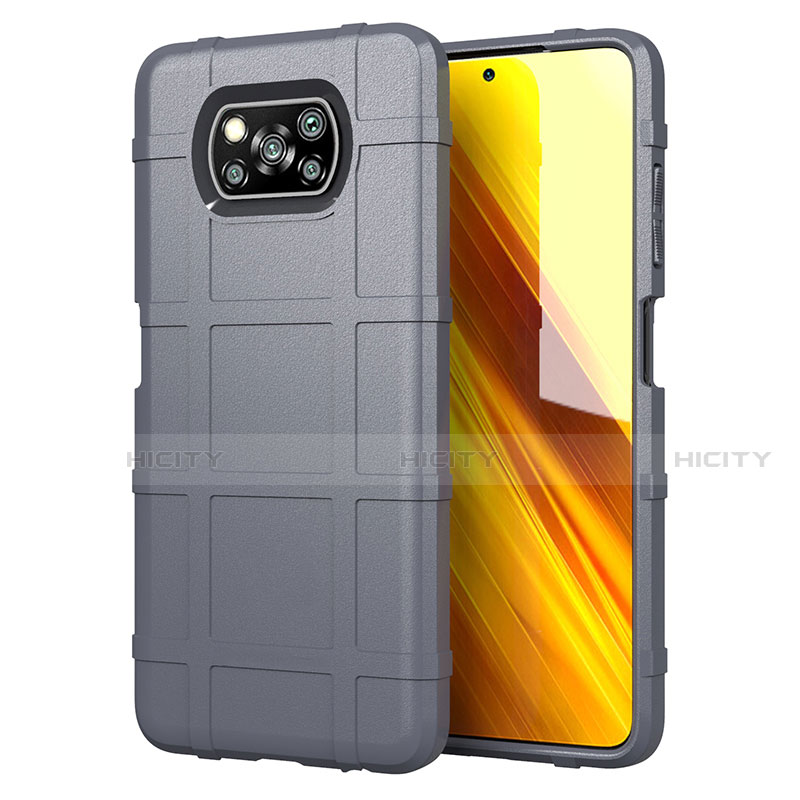 Coque Ultra Fine Silicone Souple 360 Degres Housse Etui S01 pour Xiaomi Poco X3 Gris Plus