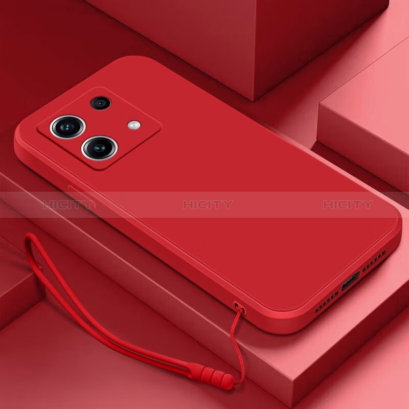 Coque Ultra Fine Silicone Souple 360 Degres Housse Etui S01 pour Xiaomi Redmi Note 13 5G Rouge Plus