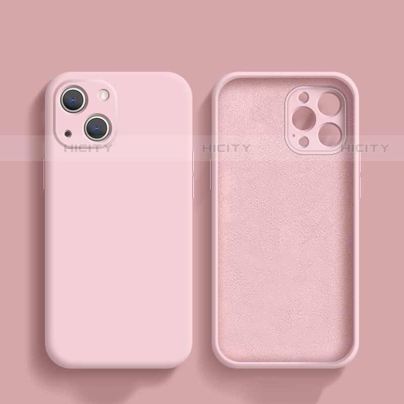 Coque Ultra Fine Silicone Souple 360 Degres Housse Etui S02 pour Apple iPhone 13 Rose Plus