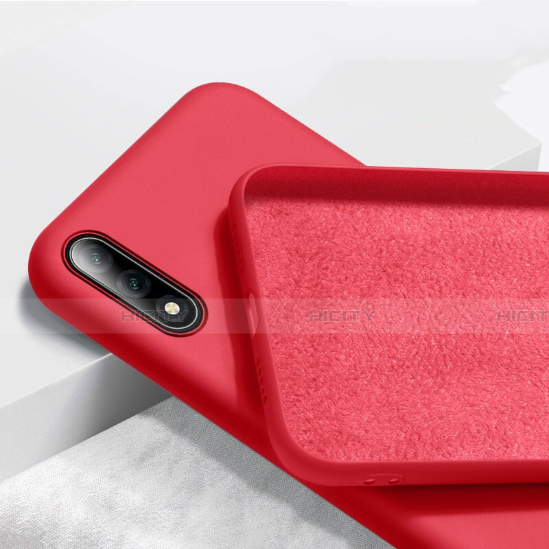 Coque Ultra Fine Silicone Souple 360 Degres Housse Etui S02 pour Huawei P Smart Z (2019) Rouge Plus