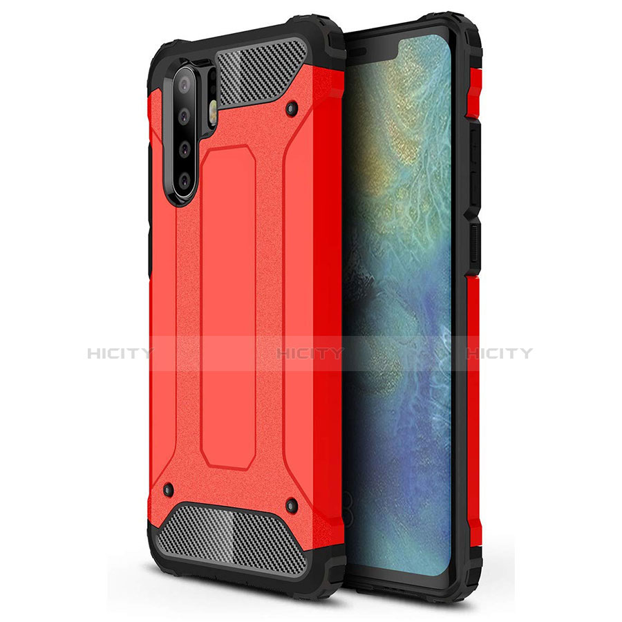 Coque Ultra Fine Silicone Souple 360 Degres Housse Etui S02 pour Huawei P30 Pro New Edition Rouge Plus