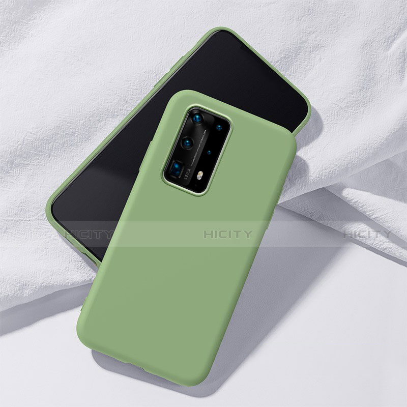 Coque Ultra Fine Silicone Souple 360 Degres Housse Etui S02 pour Huawei P40 Pro+ Plus Vert Plus