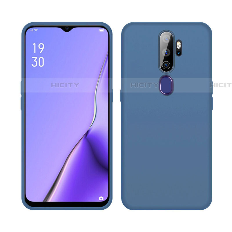 Coque Ultra Fine Silicone Souple 360 Degres Housse Etui S02 pour Oppo A11 Bleu Plus