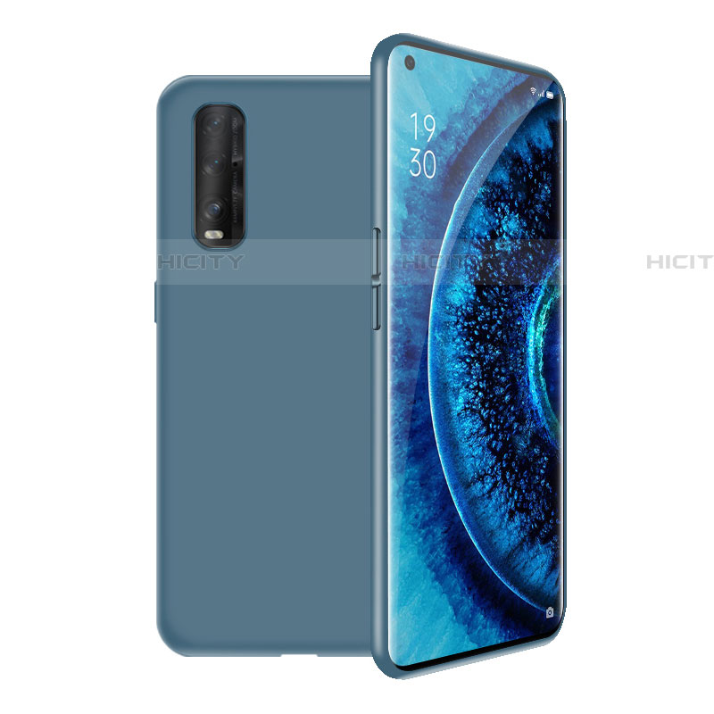 Coque Ultra Fine Silicone Souple 360 Degres Housse Etui S02 pour Oppo Find X2 Bleu Plus