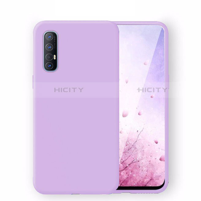 Coque Ultra Fine Silicone Souple 360 Degres Housse Etui S02 pour Oppo Find X2 Neo Violet Plus