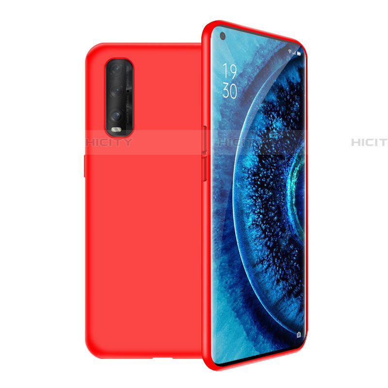 Coque Ultra Fine Silicone Souple 360 Degres Housse Etui S02 pour Oppo Find X2 Rouge Plus