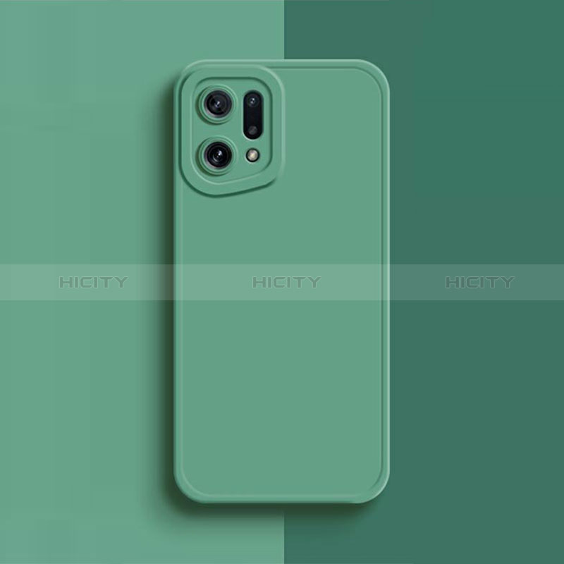 Coque Ultra Fine Silicone Souple 360 Degres Housse Etui S02 pour Oppo Find X5 5G Vert Plus