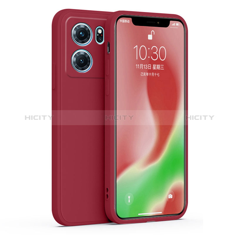 Coque Ultra Fine Silicone Souple 360 Degres Housse Etui S02 pour Oppo K10 5G Rouge Plus