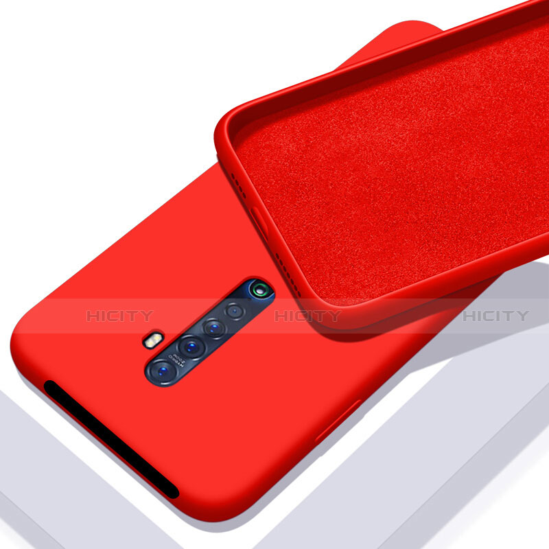 Coque Ultra Fine Silicone Souple 360 Degres Housse Etui S02 pour Oppo Reno2 Rouge Plus