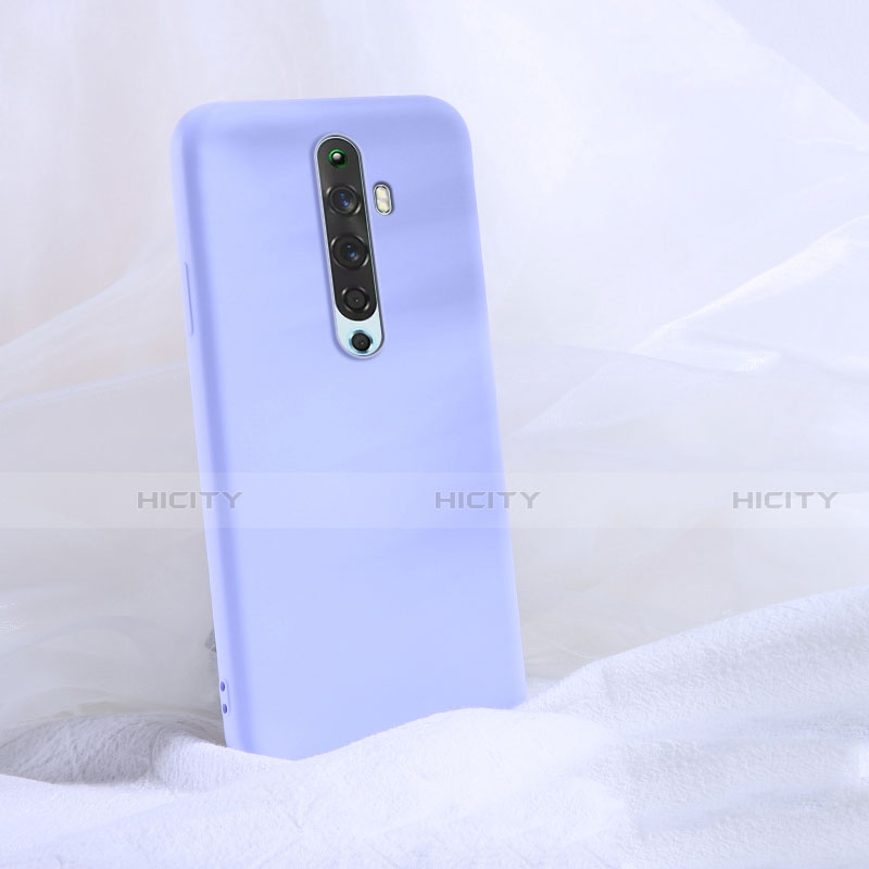 Coque Ultra Fine Silicone Souple 360 Degres Housse Etui S02 pour Oppo Reno2 Z Violet Plus