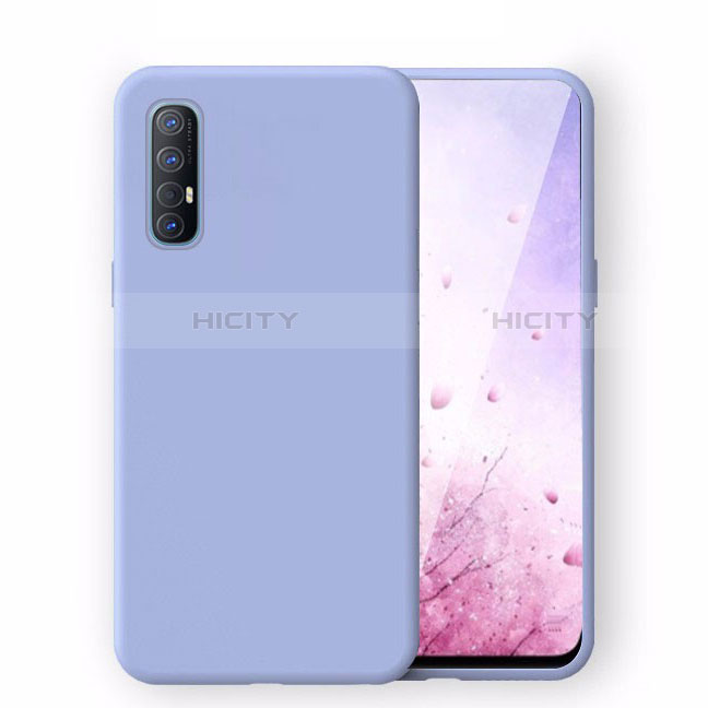 Coque Ultra Fine Silicone Souple 360 Degres Housse Etui S02 pour Oppo Reno3 Pro Bleu Ciel Plus