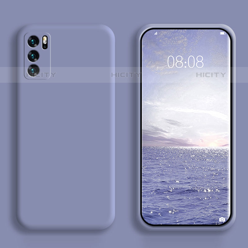 Coque Ultra Fine Silicone Souple 360 Degres Housse Etui S02 pour Oppo Reno6 5G Gris Lavende Plus