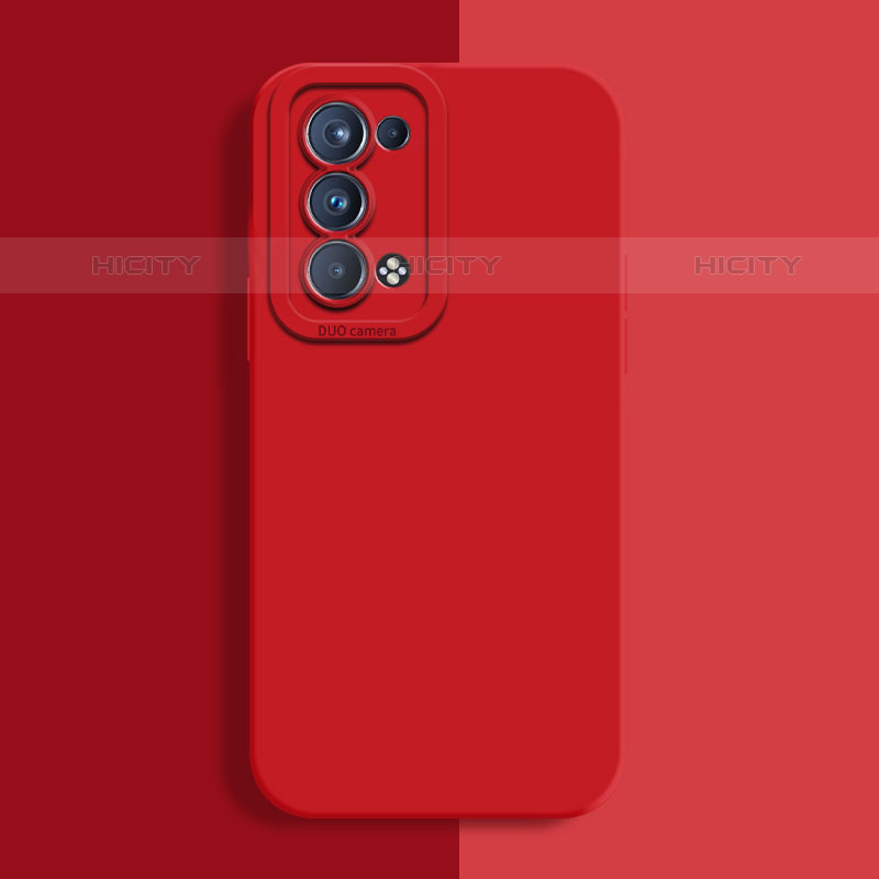 Coque Ultra Fine Silicone Souple 360 Degres Housse Etui S02 pour Oppo Reno6 Pro+ Plus 5G Rouge Plus