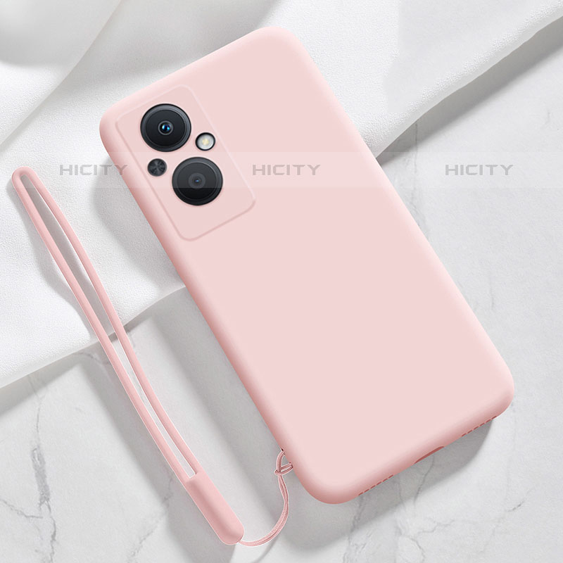 Coque Ultra Fine Silicone Souple 360 Degres Housse Etui S02 pour Oppo Reno7 Lite 5G Rose Plus