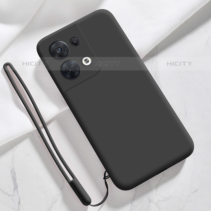 Coque Ultra Fine Silicone Souple 360 Degres Housse Etui S02 pour Oppo Reno8 Pro+ Plus 5G Noir Plus