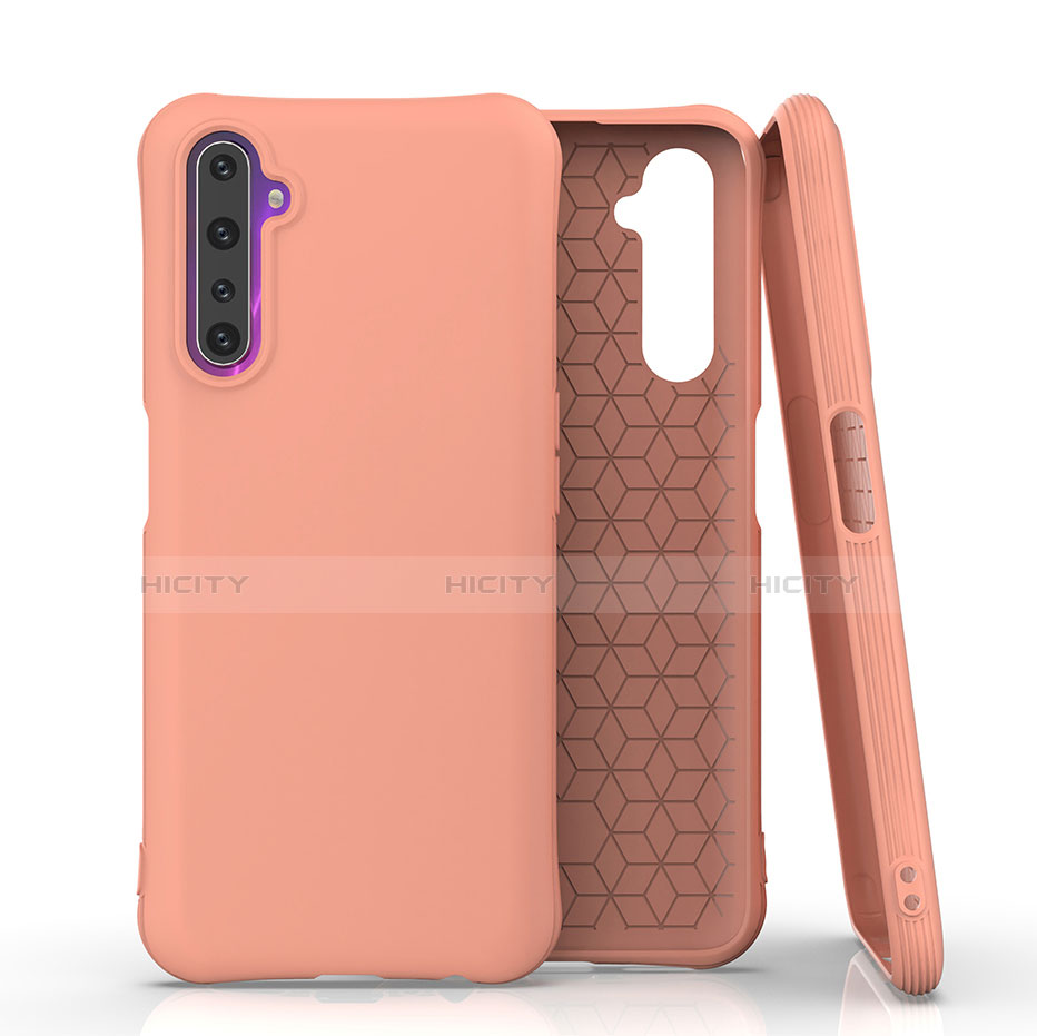 Coque Ultra Fine Silicone Souple 360 Degres Housse Etui S02 pour Realme 6 Pro Orange Plus