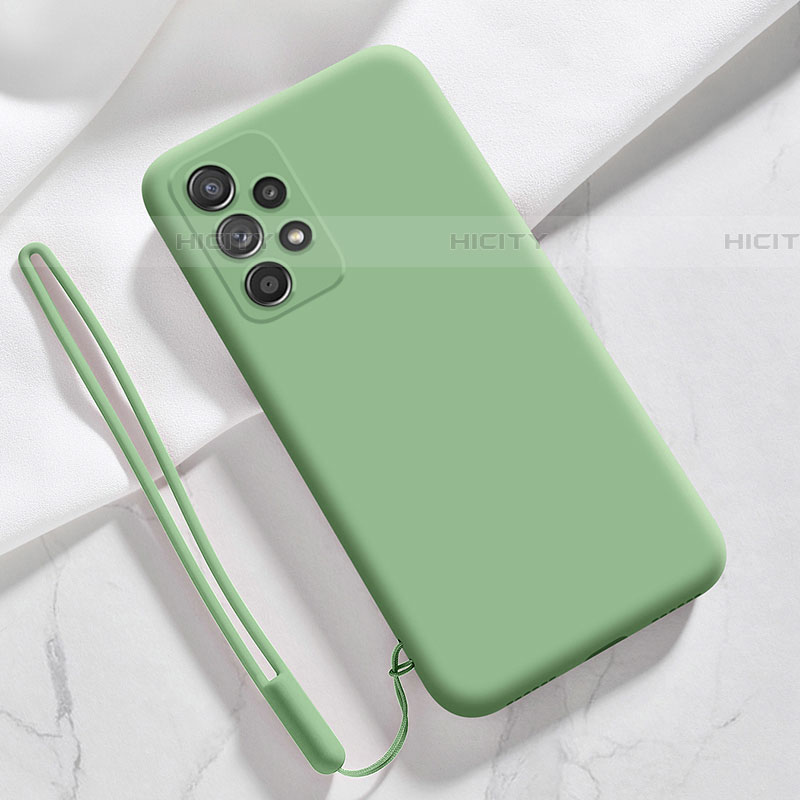 Coque Ultra Fine Silicone Souple 360 Degres Housse Etui S02 pour Samsung Galaxy A52 4G Vert Plus