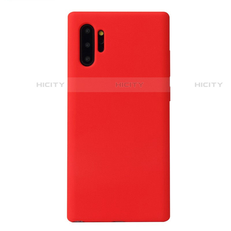 Coque Ultra Fine Silicone Souple 360 Degres Housse Etui S02 pour Samsung Galaxy Note 10 Plus 5G Rouge Plus