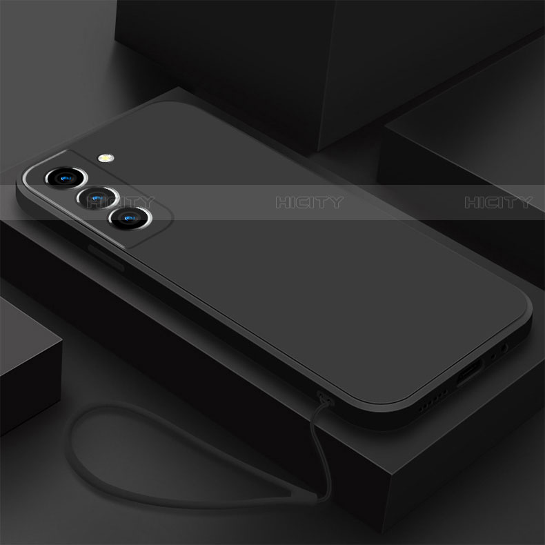 Coque Ultra Fine Silicone Souple 360 Degres Housse Etui S02 pour Samsung Galaxy S21 FE 5G Noir Plus