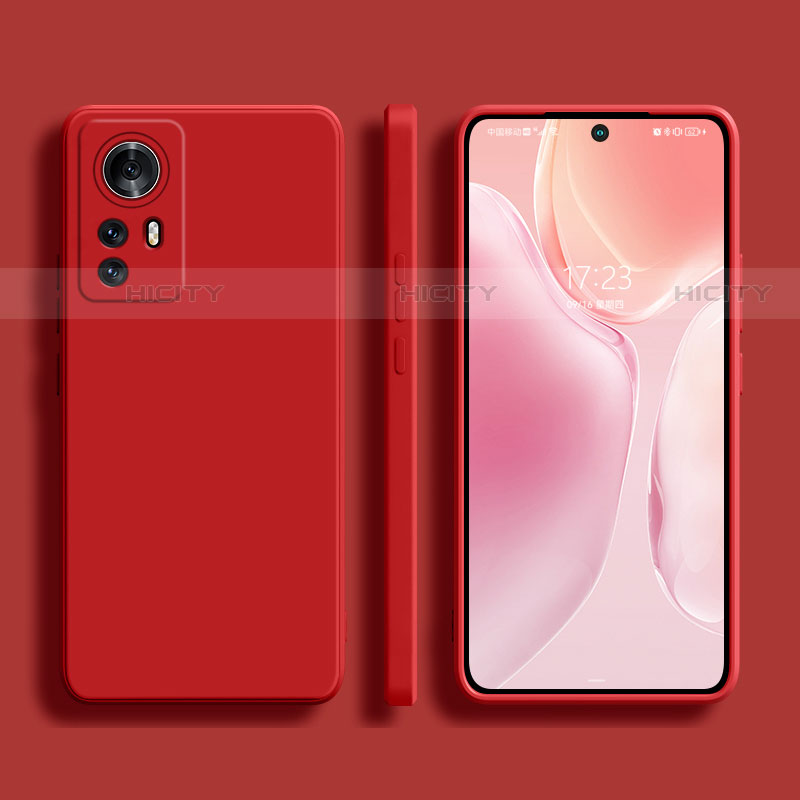 Coque Ultra Fine Silicone Souple 360 Degres Housse Etui S02 pour Xiaomi Mi 12 Pro 5G Rouge Plus