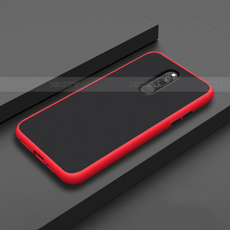 Coque Ultra Fine Silicone Souple 360 Degres Housse Etui S02 pour Xiaomi Redmi 8 Rouge Plus