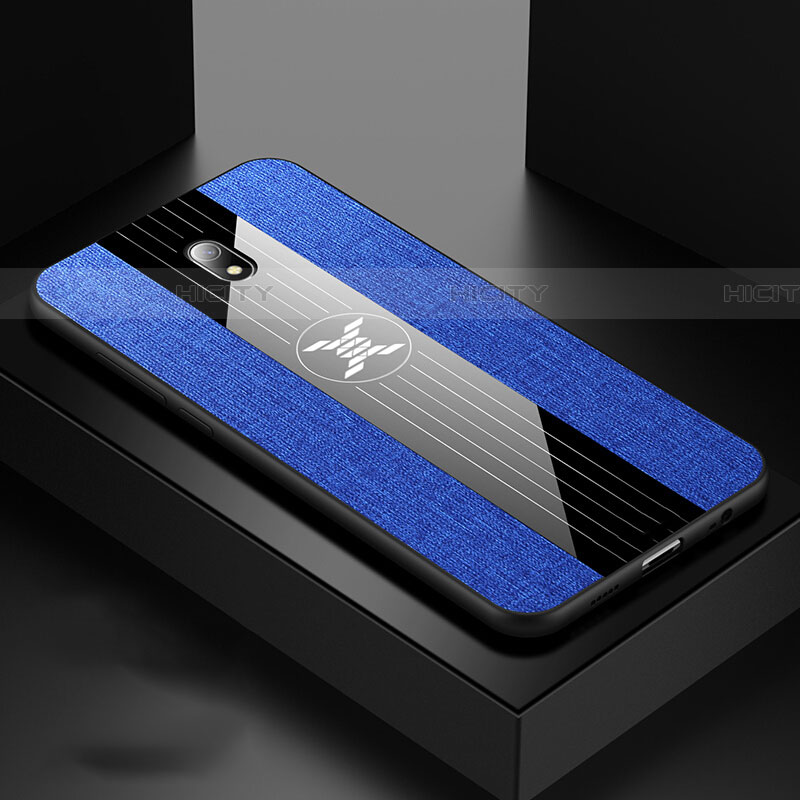 Coque Ultra Fine Silicone Souple 360 Degres Housse Etui S02 pour Xiaomi Redmi 8A Bleu Plus