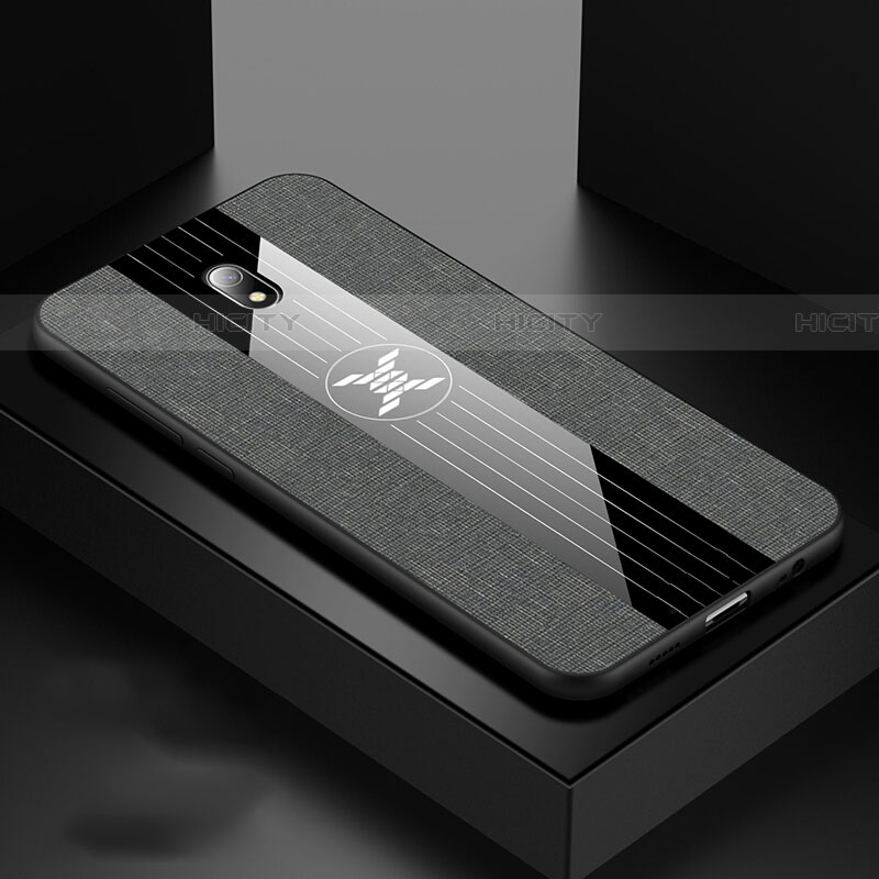 Coque Ultra Fine Silicone Souple 360 Degres Housse Etui S02 pour Xiaomi Redmi 8A Gris Plus