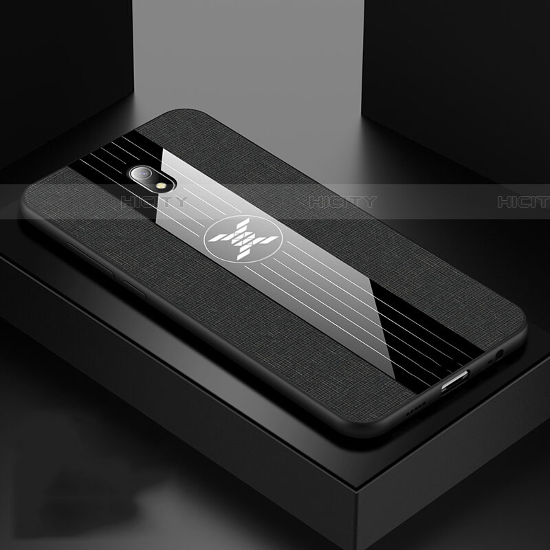 Coque Ultra Fine Silicone Souple 360 Degres Housse Etui S02 pour Xiaomi Redmi 8A Noir Plus