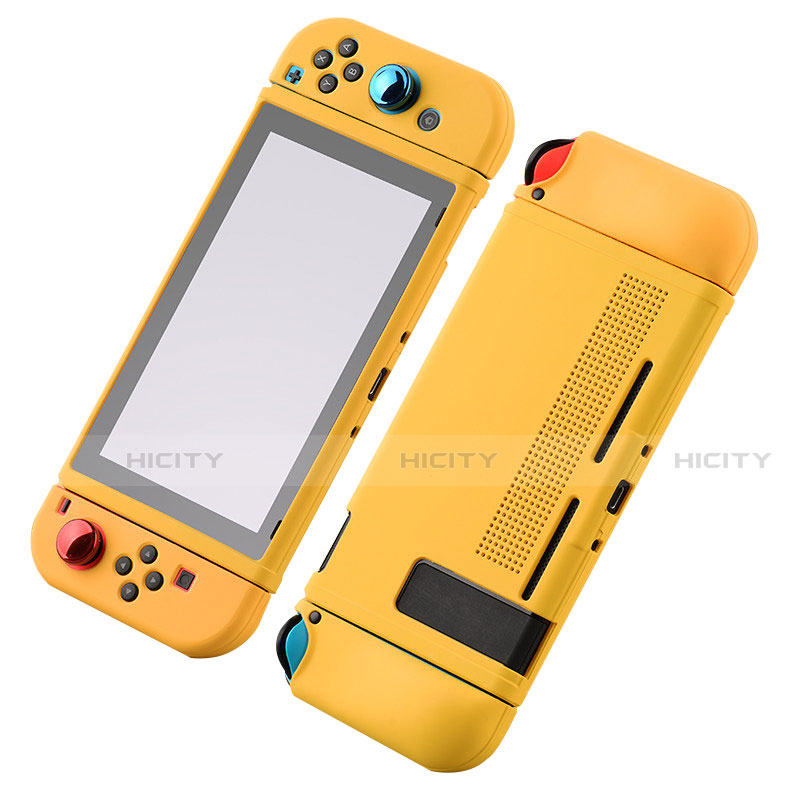 Coque Ultra Fine Silicone Souple 360 Degres Housse Etui S03 pour Nintendo Switch Jaune Plus