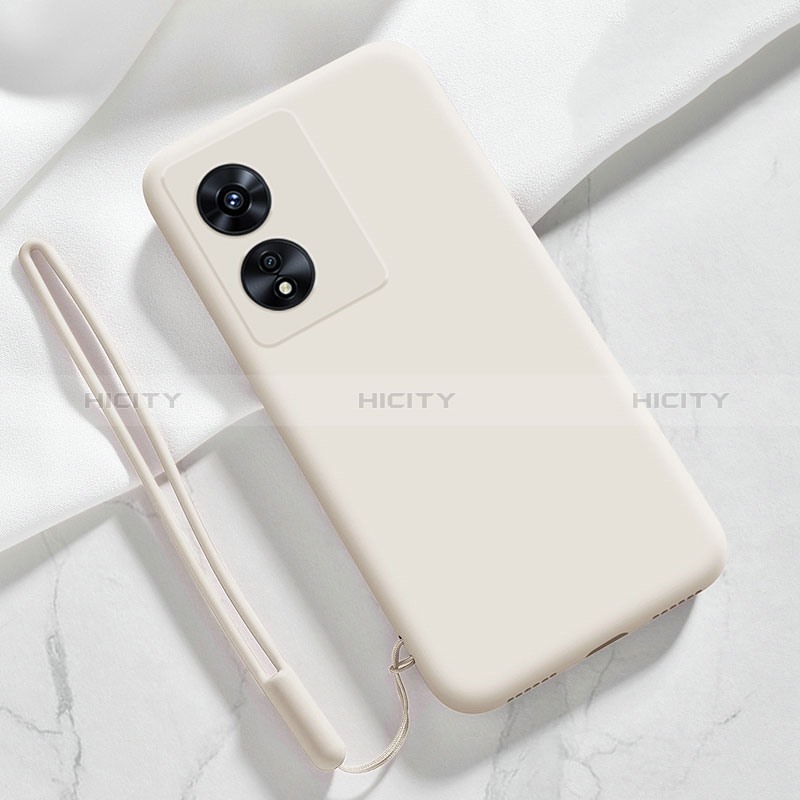 Coque Ultra Fine Silicone Souple 360 Degres Housse Etui S03 pour Oppo A1 Pro 5G Blanc Plus