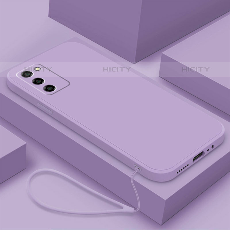 Coque Ultra Fine Silicone Souple 360 Degres Housse Etui S03 pour Oppo A55 5G Violet Clair Plus