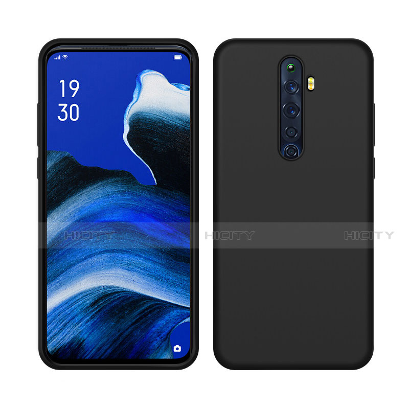 Coque Ultra Fine Silicone Souple 360 Degres Housse Etui S03 pour Oppo Reno2 Z Noir Plus