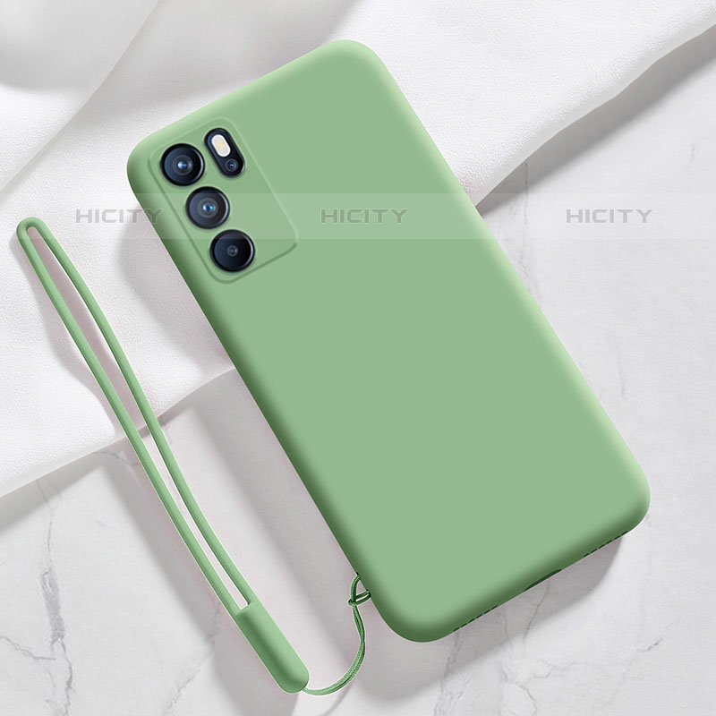 Coque Ultra Fine Silicone Souple 360 Degres Housse Etui S03 pour Oppo Reno6 Pro 5G India Pastel Vert Plus