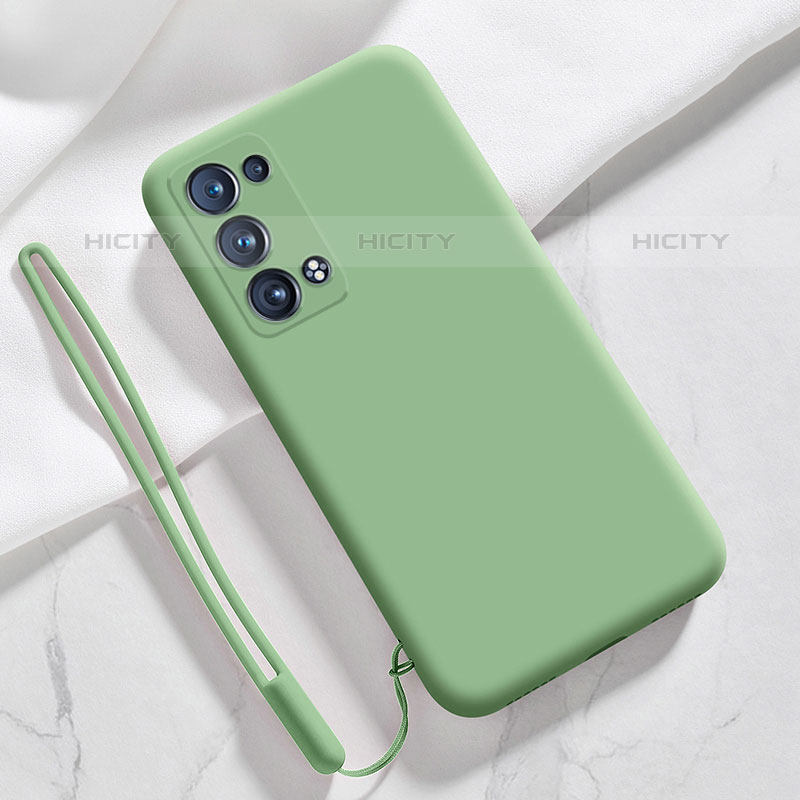 Coque Ultra Fine Silicone Souple 360 Degres Housse Etui S03 pour Oppo Reno6 Pro 5G Pastel Vert Plus