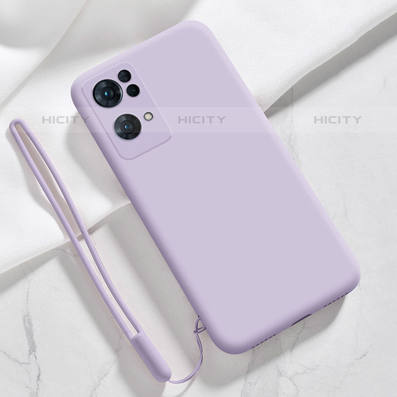 Coque Ultra Fine Silicone Souple 360 Degres Housse Etui S03 pour Oppo Reno7 Pro 5G Violet Clair Plus