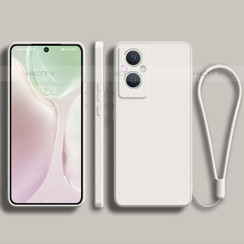 Coque Ultra Fine Silicone Souple 360 Degres Housse Etui S03 pour Oppo Reno7 Z 5G Blanc Plus