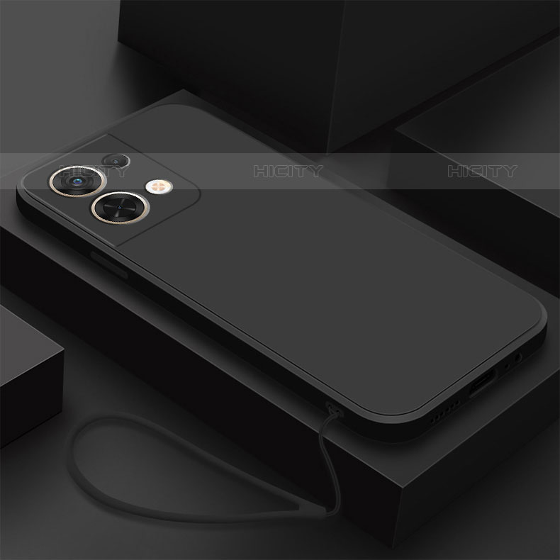 Coque Ultra Fine Silicone Souple 360 Degres Housse Etui S03 pour Oppo Reno8 5G Noir Plus