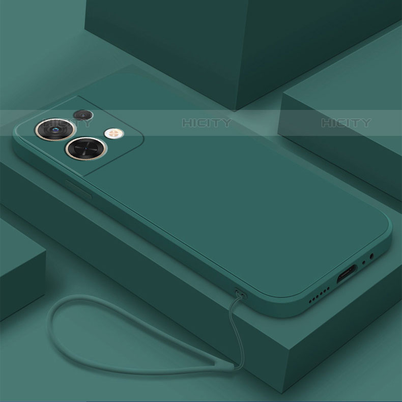 Coque Ultra Fine Silicone Souple 360 Degres Housse Etui S03 pour Oppo Reno8 5G Vert Nuit Plus