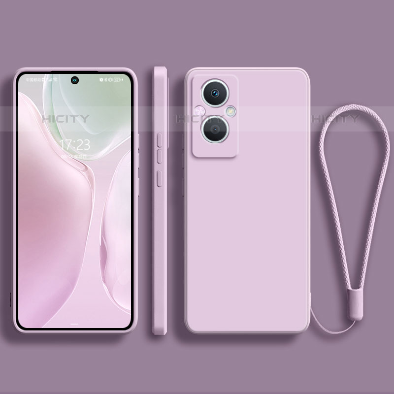 Coque Ultra Fine Silicone Souple 360 Degres Housse Etui S03 pour Oppo Reno8 Z 5G Violet Clair Plus