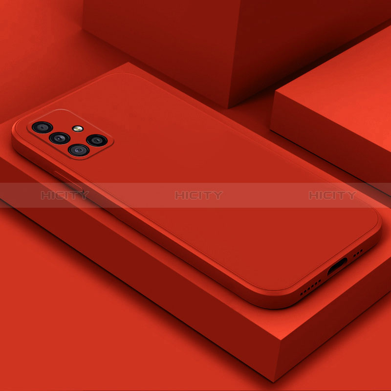 Coque Ultra Fine Silicone Souple 360 Degres Housse Etui S03 pour Samsung Galaxy A71 4G A715 Rouge Plus