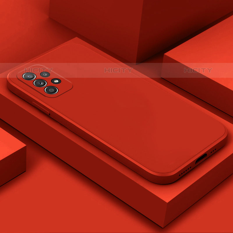 Coque Ultra Fine Silicone Souple 360 Degres Housse Etui S03 pour Samsung Galaxy M32 5G Rouge Plus