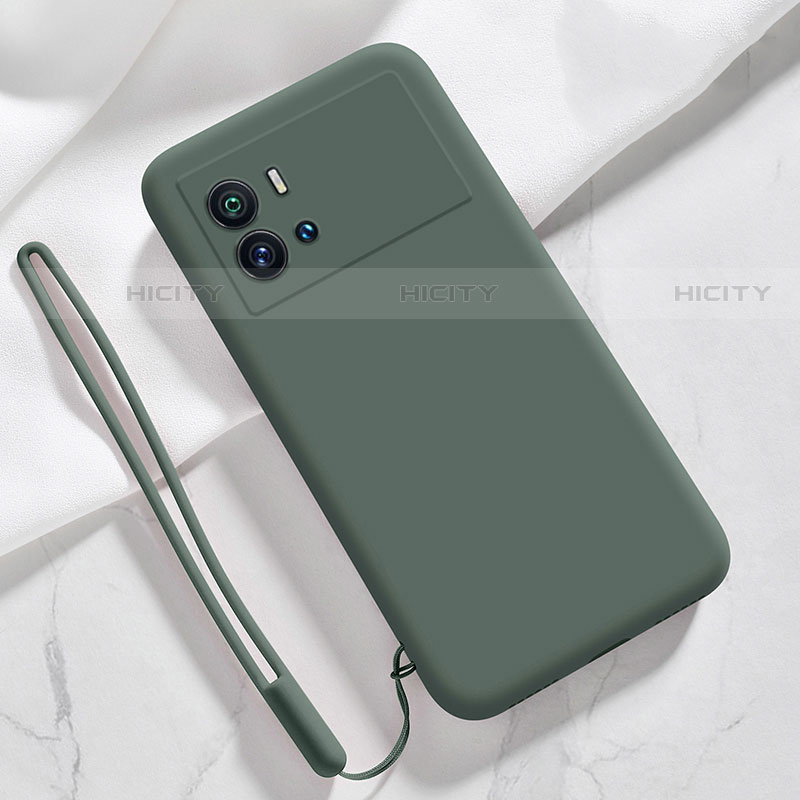 Coque Ultra Fine Silicone Souple 360 Degres Housse Etui S03 pour Vivo iQOO 9 5G Vert Nuit Plus