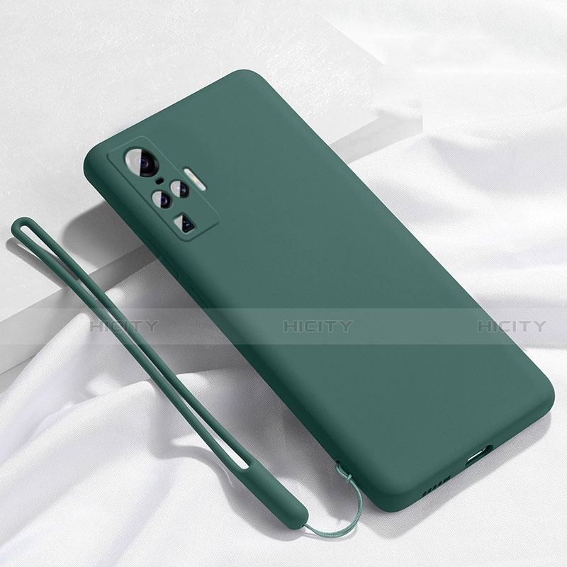 Coque Ultra Fine Silicone Souple 360 Degres Housse Etui S03 pour Vivo X50 Pro 5G Vert Plus