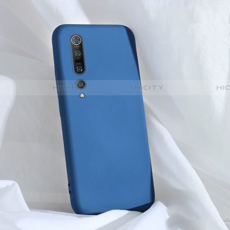 Coque Ultra Fine Silicone Souple 360 Degres Housse Etui S03 pour Xiaomi Mi 10 Pro Bleu Plus