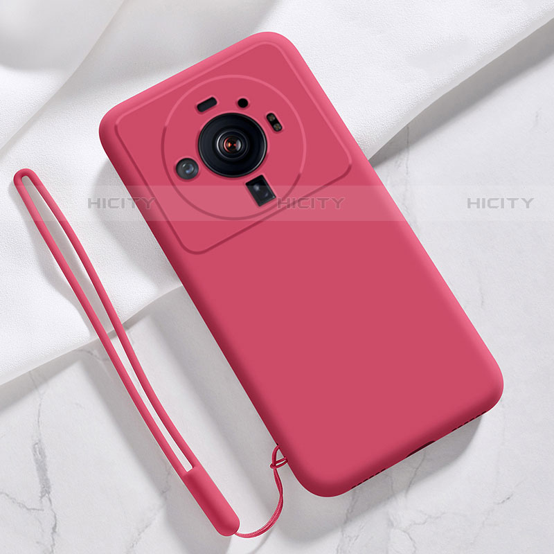 Coque Ultra Fine Silicone Souple 360 Degres Housse Etui S03 pour Xiaomi Mi 12 Ultra 5G Rouge Plus