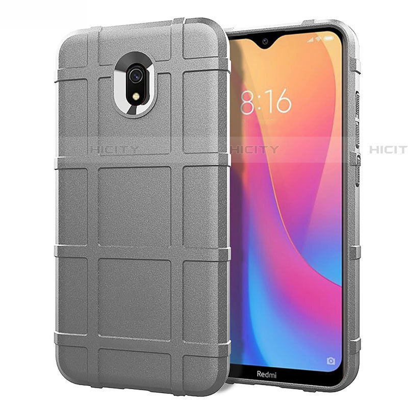 Coque Ultra Fine Silicone Souple 360 Degres Housse Etui S03 pour Xiaomi Redmi 8A Argent Plus