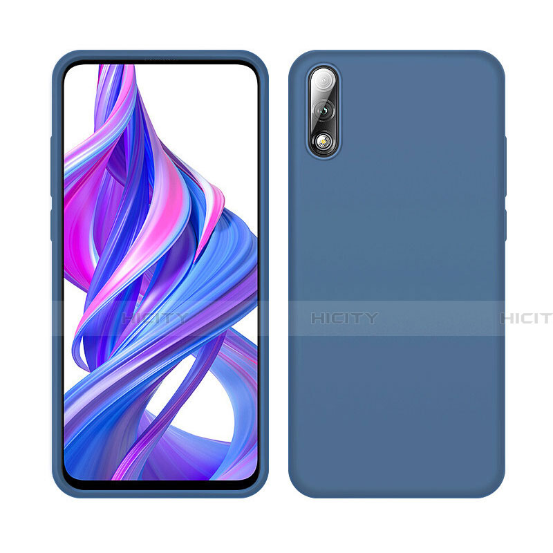 Coque Ultra Fine Silicone Souple 360 Degres Housse Etui S04 pour Huawei Y9 Prime (2019) Bleu Plus