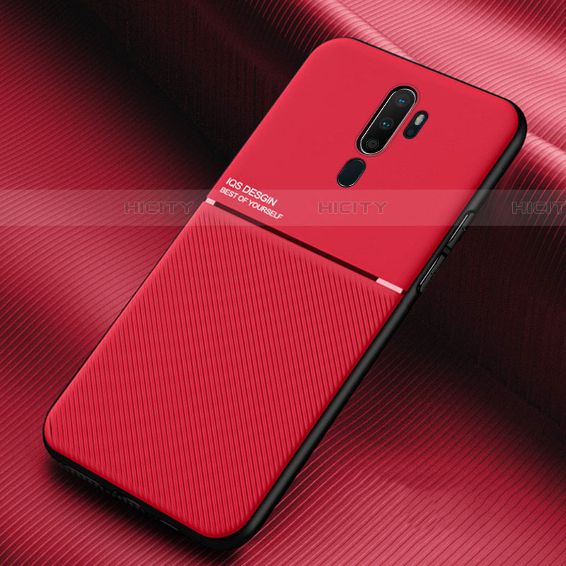 Coque Ultra Fine Silicone Souple 360 Degres Housse Etui S04 pour Oppo A9 (2020) Rouge Plus