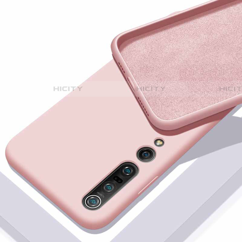 Coque Ultra Fine Silicone Souple 360 Degres Housse Etui S04 pour Xiaomi Mi 10 Pro Rose Plus